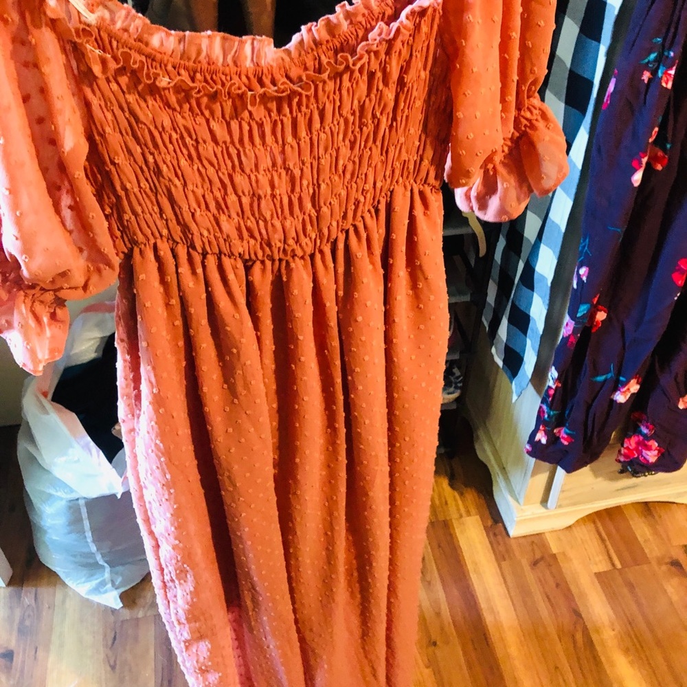 Rust Orange Dress